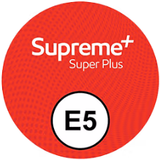Bild roter Kreis mit Aufschrift E5 Supreme+