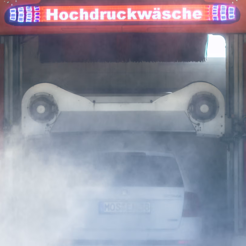 Tiger Wash Autowaschanlage im Einsatz